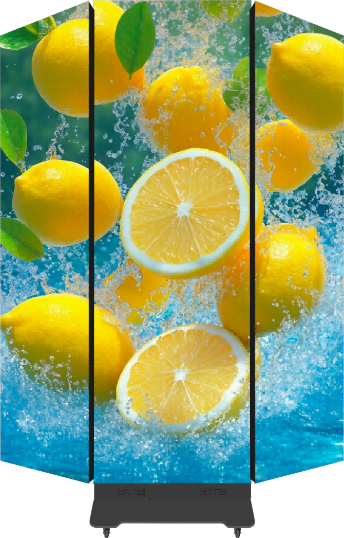 Three-fold Poster LED Displays